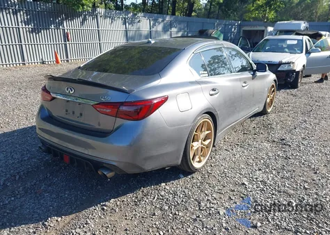 2018 Infiniti Q50 3.0T Luxe z USA, uszkodzony, nr VIN JN1EV7AP8JM355183